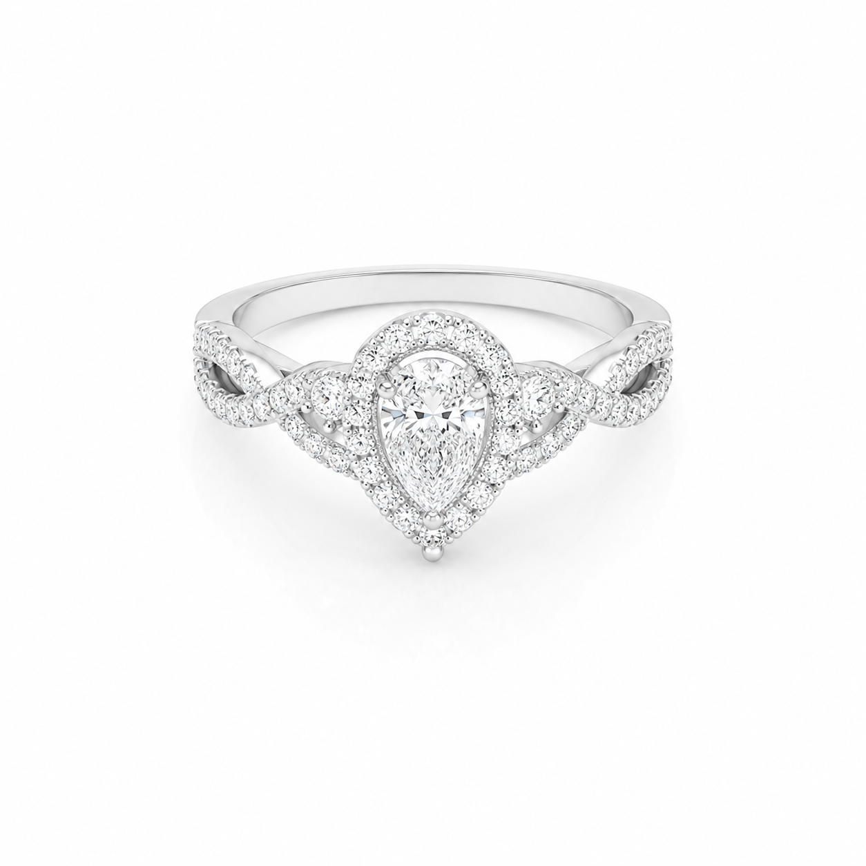 Vintage Halo Ring - 0.7 CTW