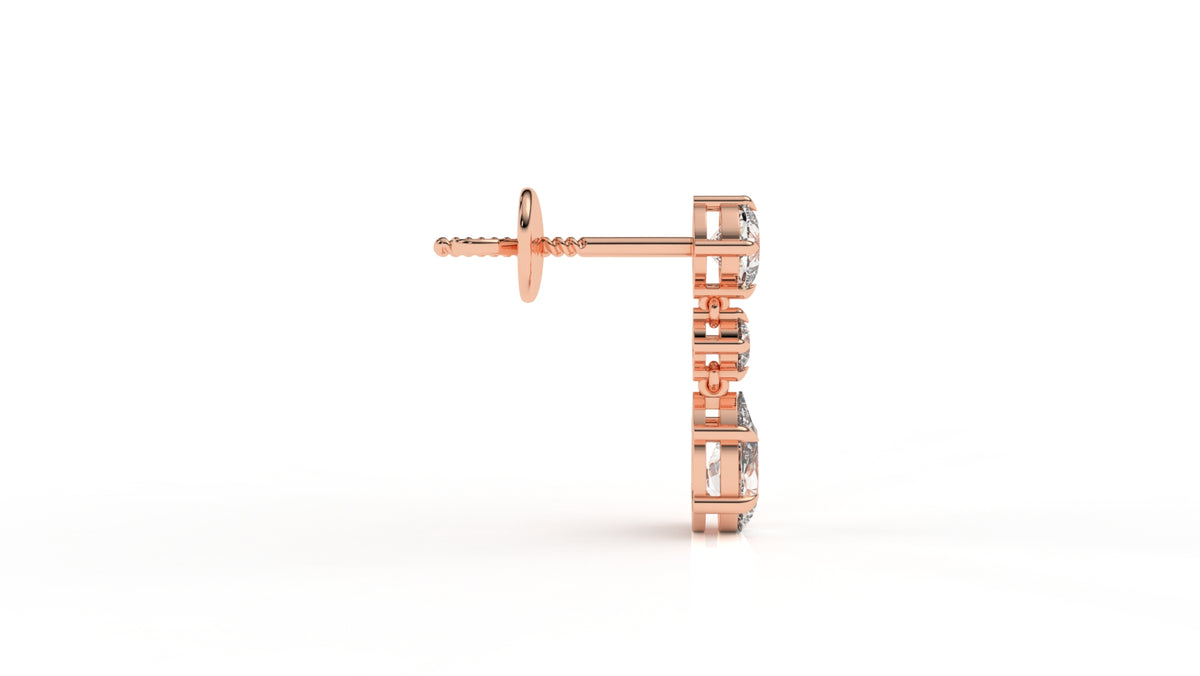 2.71 CTW Lab-Grown Diamond Drop Earrings