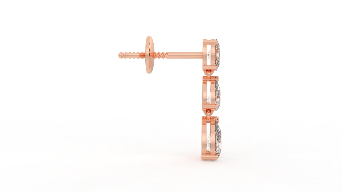 2.00 CTW Lab-Grown Diamond Drop Earrings