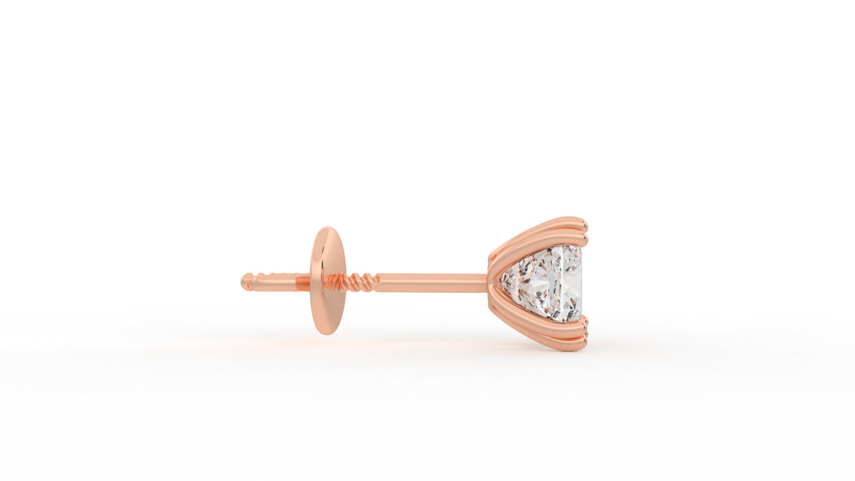 1.30 CTW Round Diamond Stud Earrings