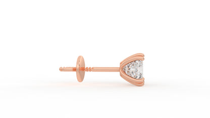 1.30 CTW Round Diamond Stud Earrings
