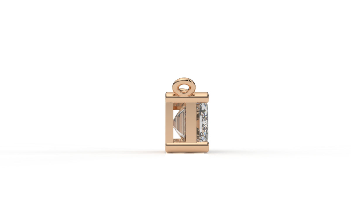 2.00 CTW Emerald Cut Diamond Solitaire Pendant