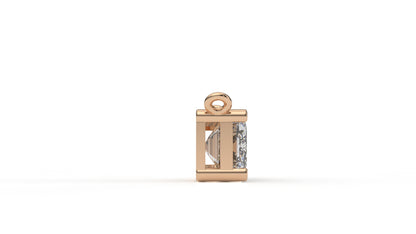 2.00 CTW Emerald Cut Diamond Solitaire Pendant