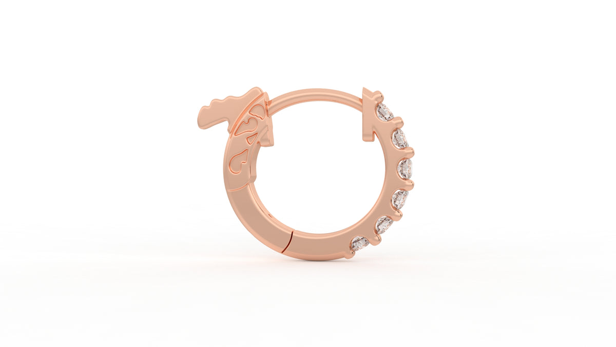 0.18 CTW Diamond Huggie Hoop Earrings