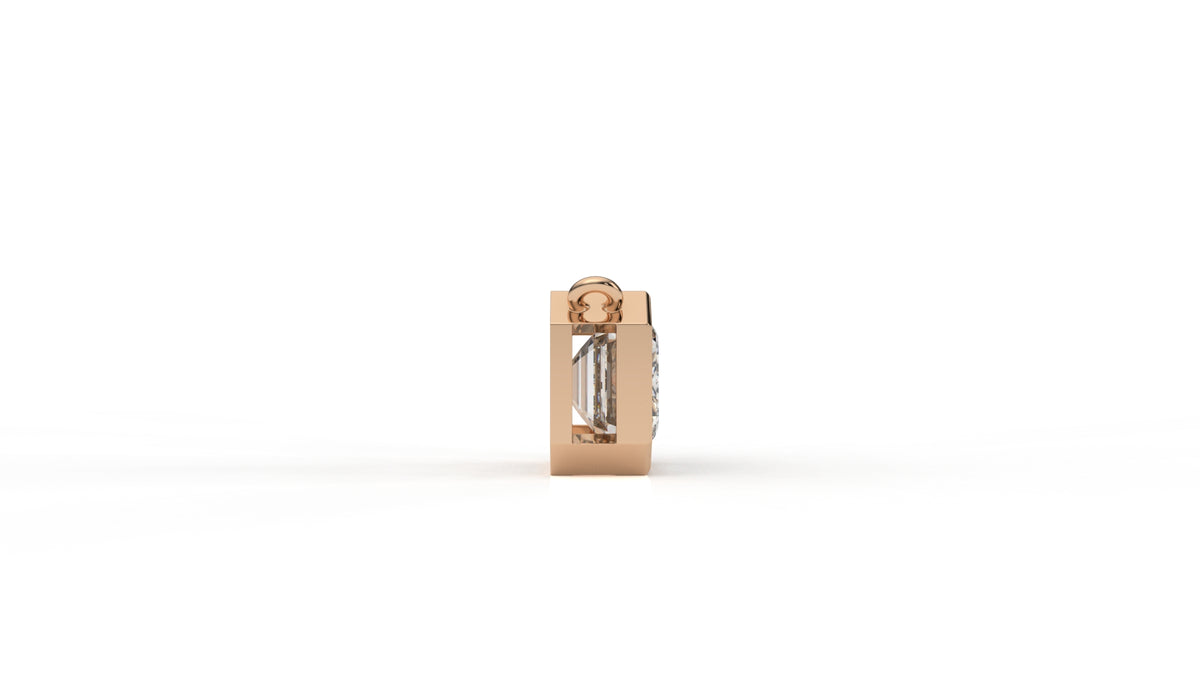 3.00 CTW Emerald Cut Diamond Solitaire Pendant