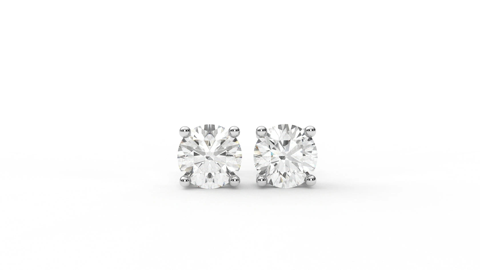 6 CTW Diamond Cluster Stud Earrings - Main