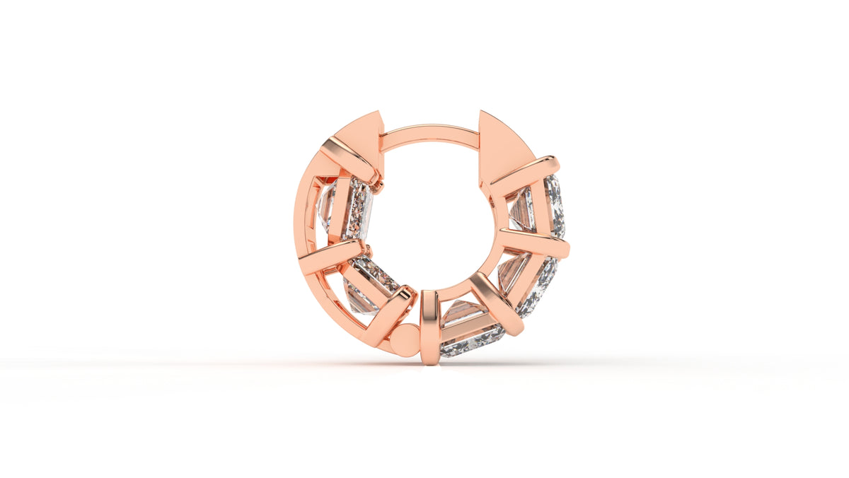 10.00 CTW Lab-Grown Diamond Hoop Earrings