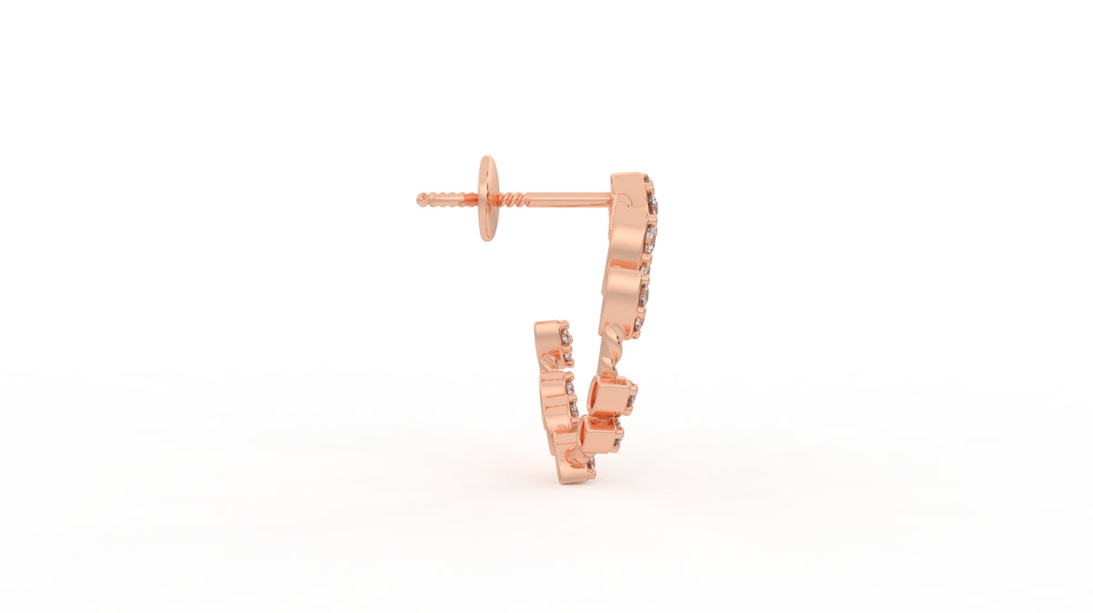 0.73 CTW Diamond Hoop Earring