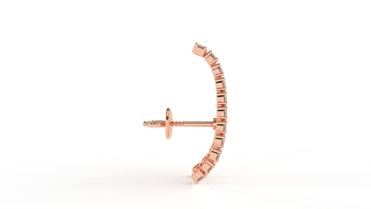 1.67 CTW Lab-Grown Diamond Hoop Earrings