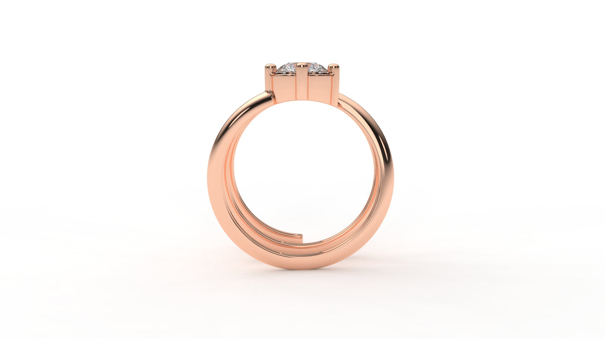 0.75 CTW Diamond Spiral Wrap Ring