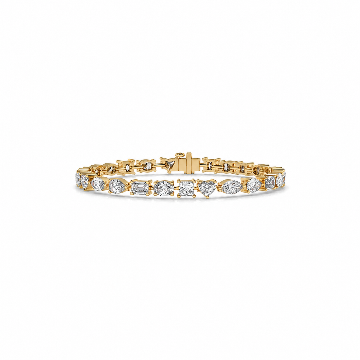 12.47 CTW Alternating Round Diamond Tennis Bracelet