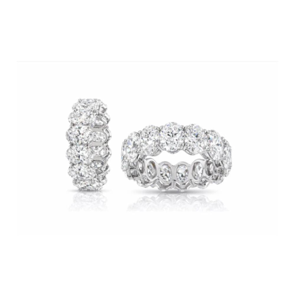 7CT Oval Diamond Eternity Ring – Lab Grown Diamond Band