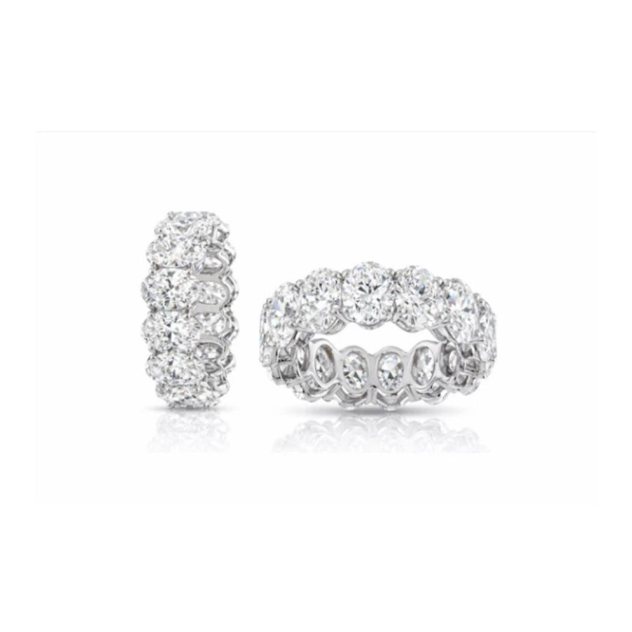 7CT Oval Diamond Eternity Ring – Lab Grown Diamond Band