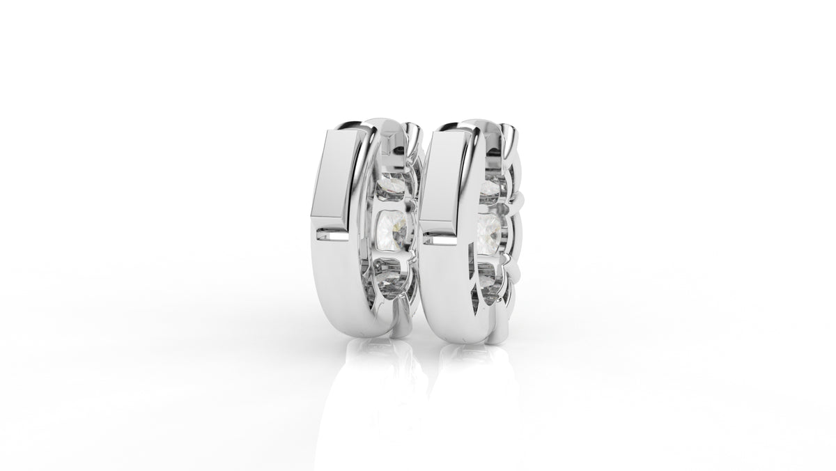 3.00 CTW Lab-Grown Diamond Hoop Earrings