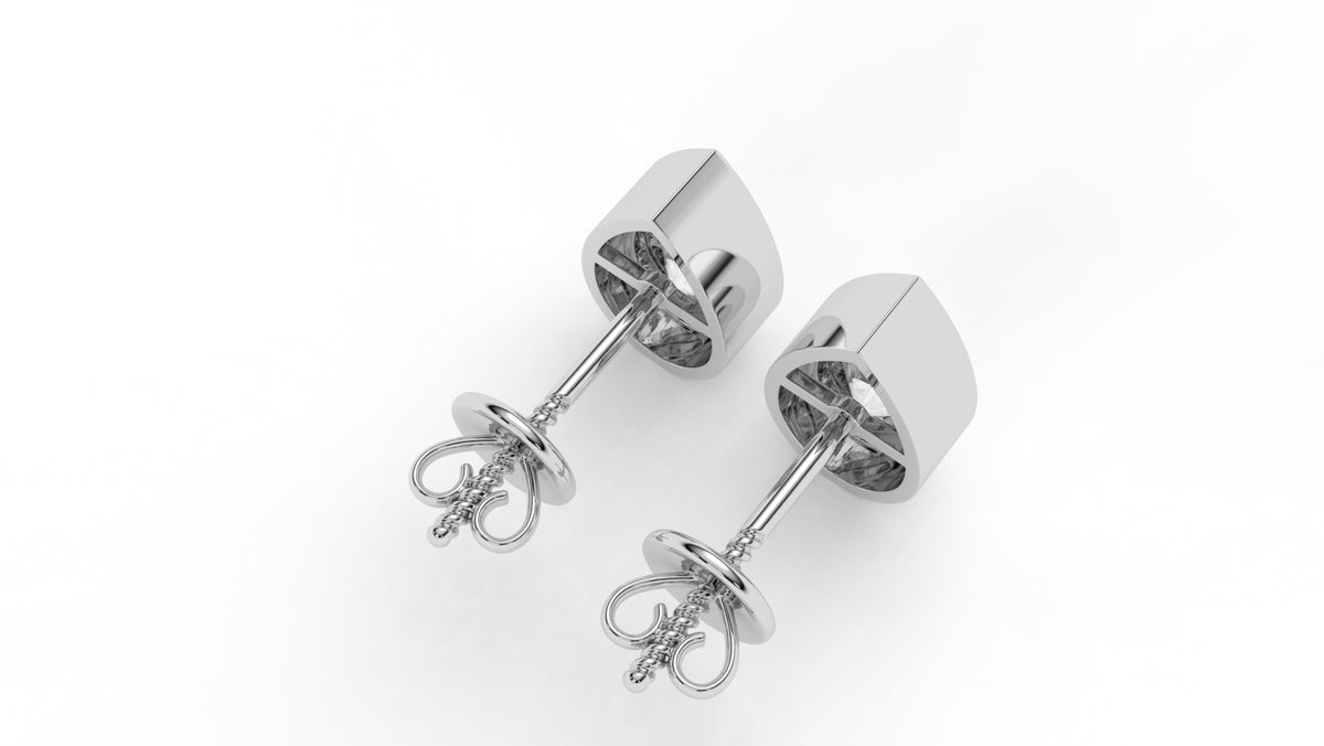 2.00 CTW Lab-Grown Diamond Pear Stud Earrings