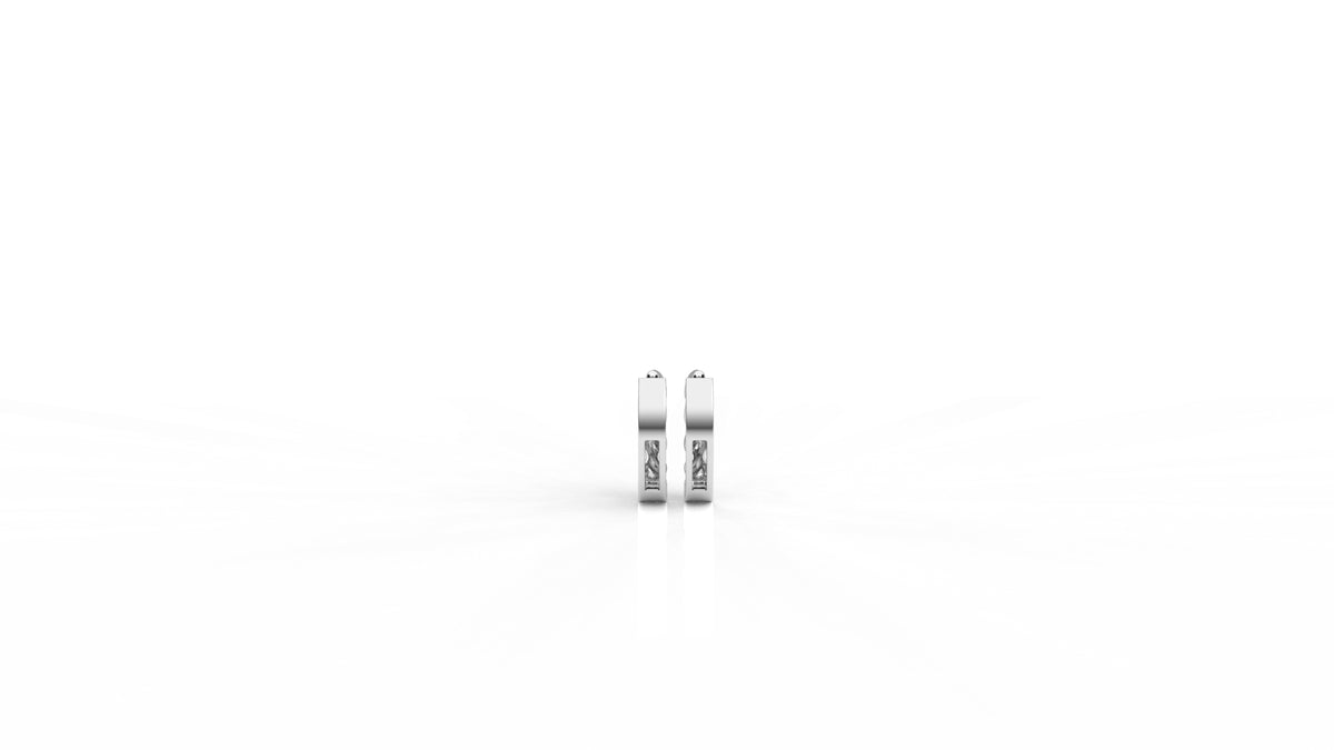 Silver earrings GLAM NYC