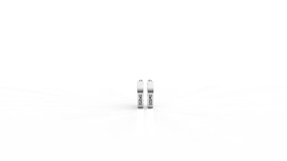 Silver earrings GLAM NYC