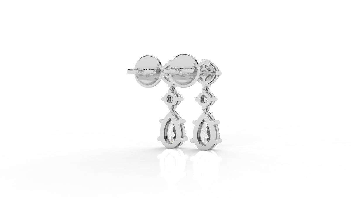 2.71 CTW Lab-Grown Diamond Drop Earrings
