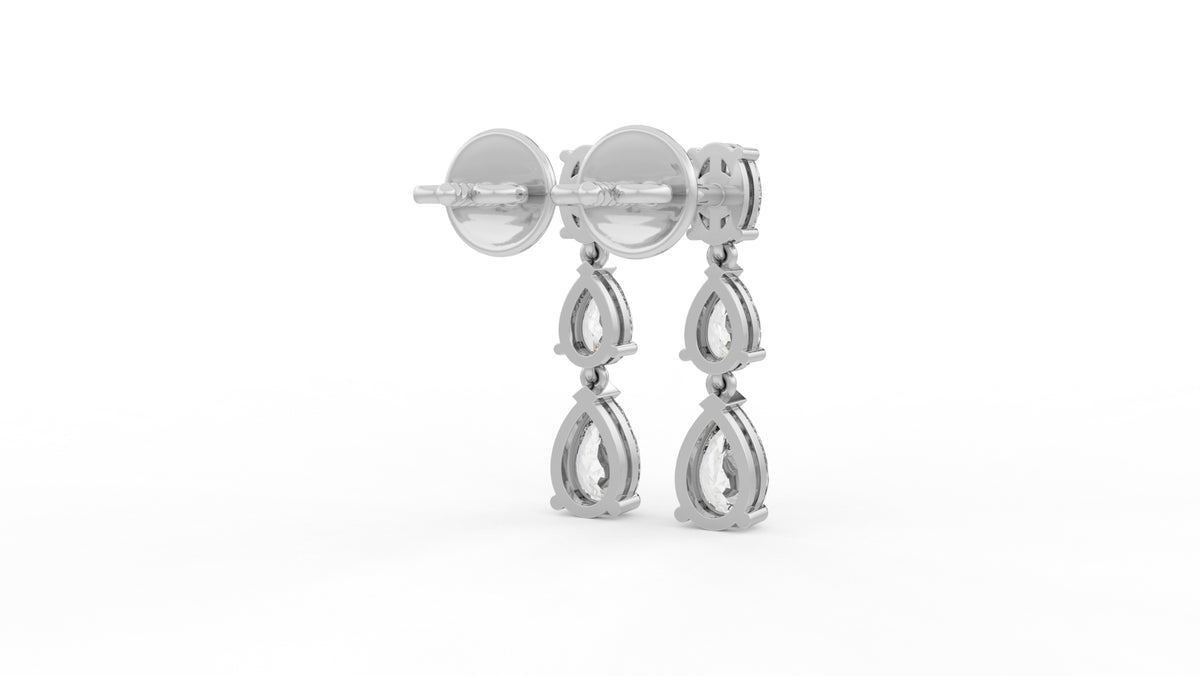 2.00 CTW Lab-Grown Diamond Drop Earrings