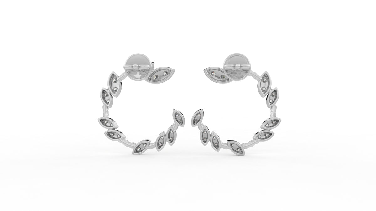 0.73 CTW Diamond Hoop Earring