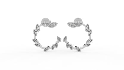 0.73 CTW Diamond Hoop Earring