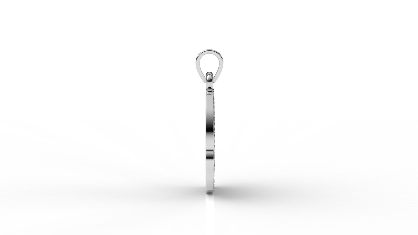 Divine Grace Diamond Portrait Pendant
