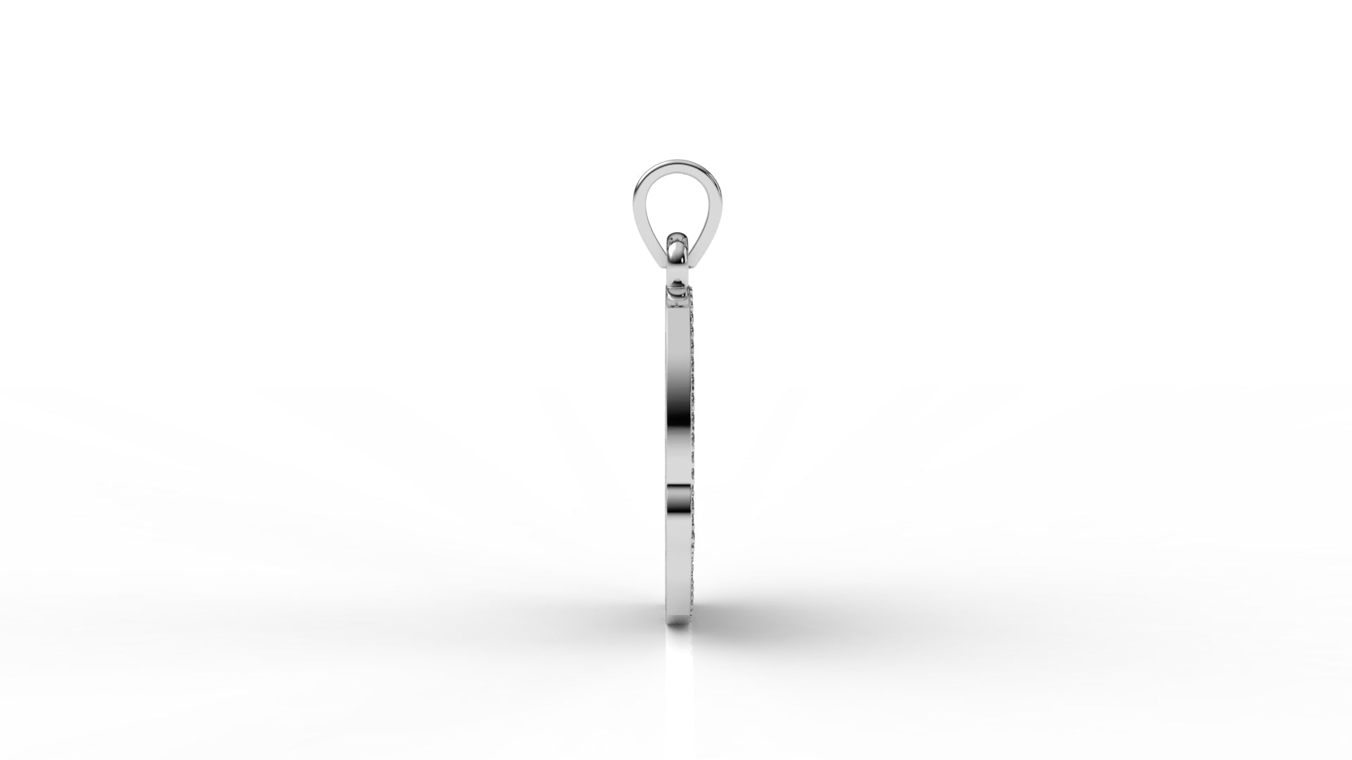 Divine Grace Diamond Portrait Pendant