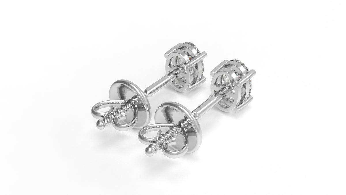 1.00 CTW Lab-Grown Diamond Stud Earrings