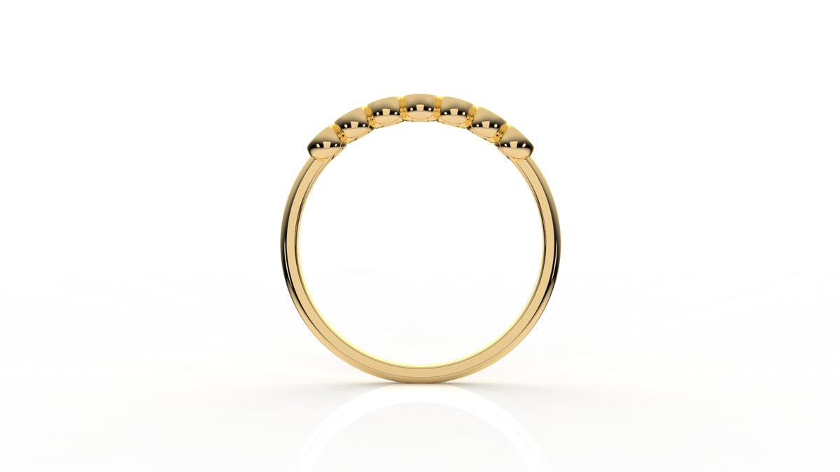 Gold ring with small diamonds GLAM NYC