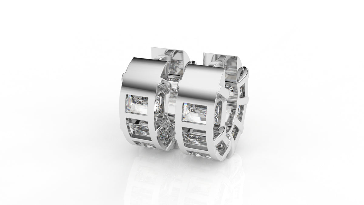 10.00 CTW Lab-Grown Diamond Hoop Earrings