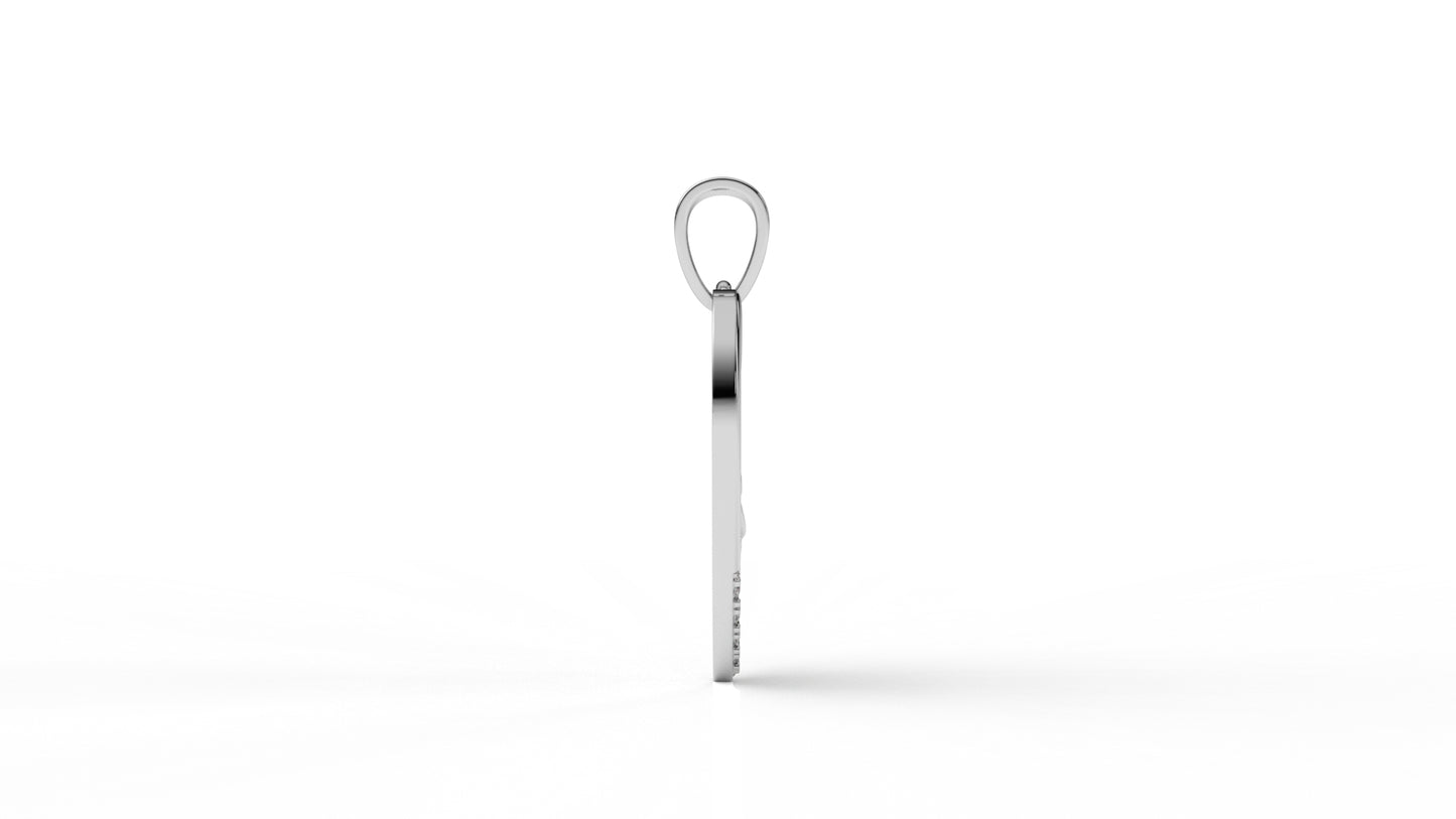 Diamond Mother & Child Heart Pendant – 0.26 CT | Sterling Silver