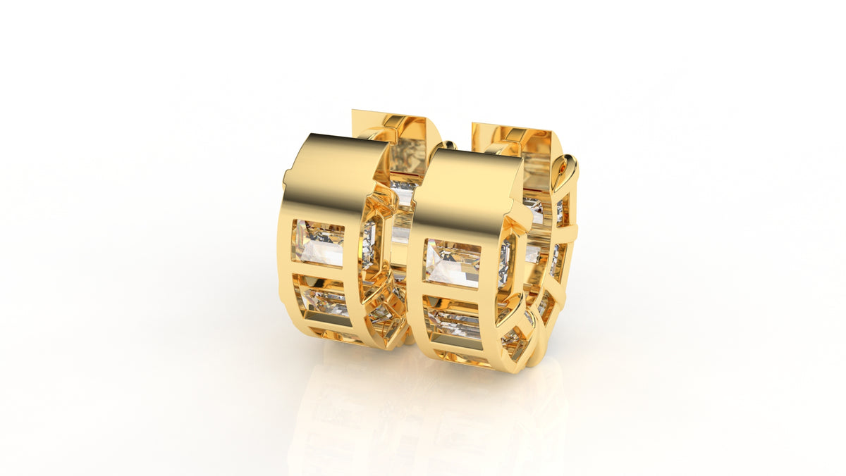 10.00 CTW Lab-Grown Diamond Hoop Earrings