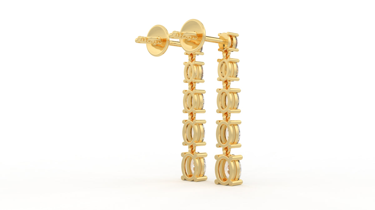 3.38 CTW Diamond Drop Earrings