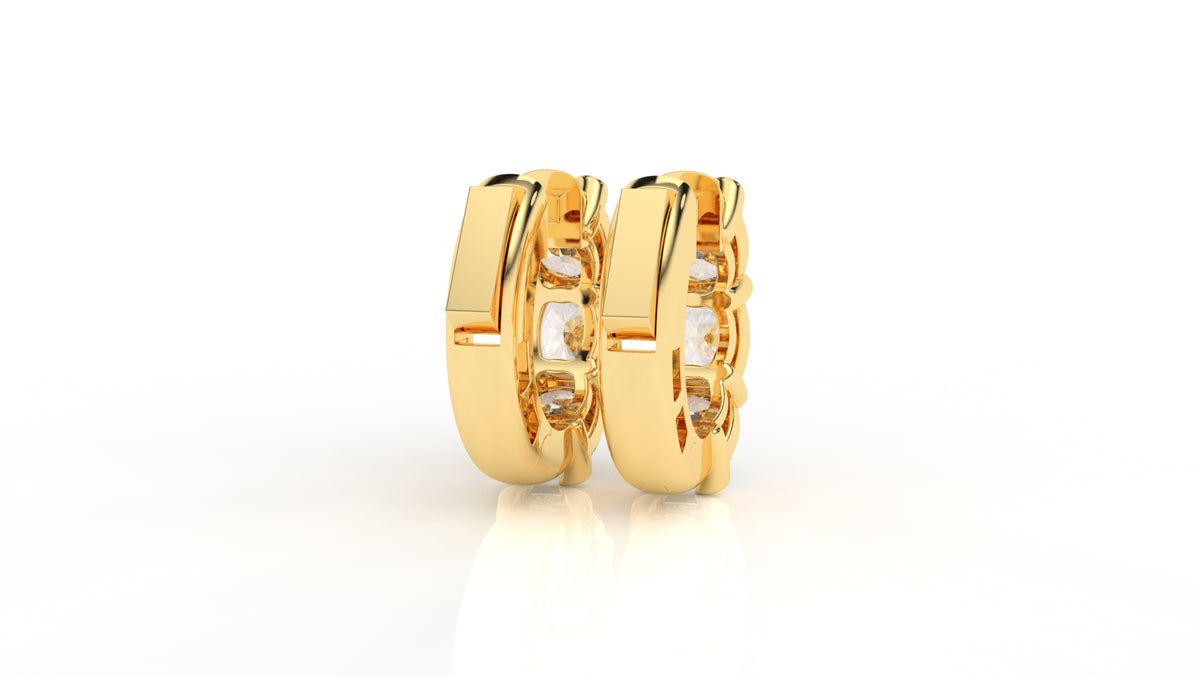 3.00 CTW Lab-Grown Diamond Hoop Earrings