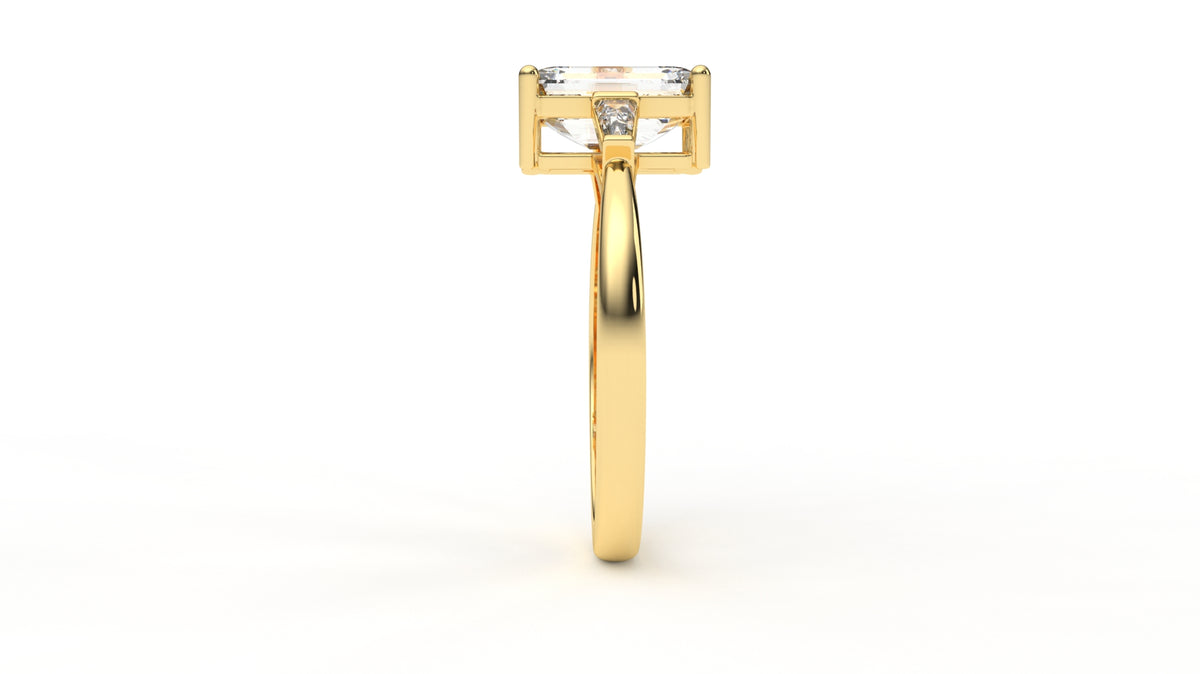 2.20 CTW Emerald Cut Diamond Engagement Ring