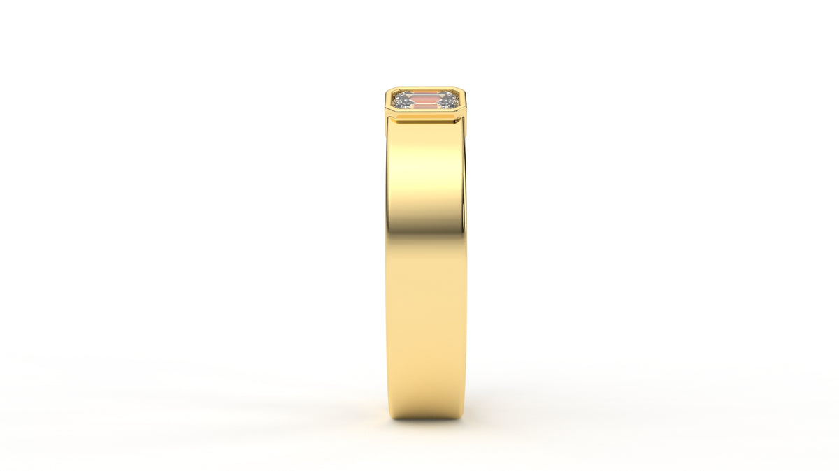 0.45 CTW Diamond Open Cuff Baguette Ring