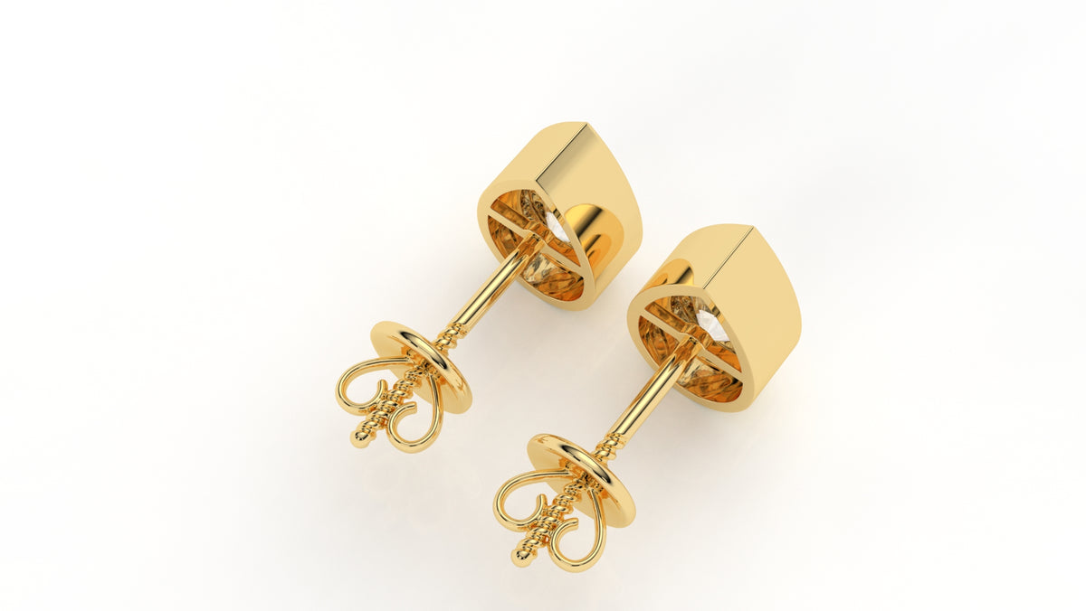2.00 CTW Lab-Grown Diamond Pear Stud Earrings