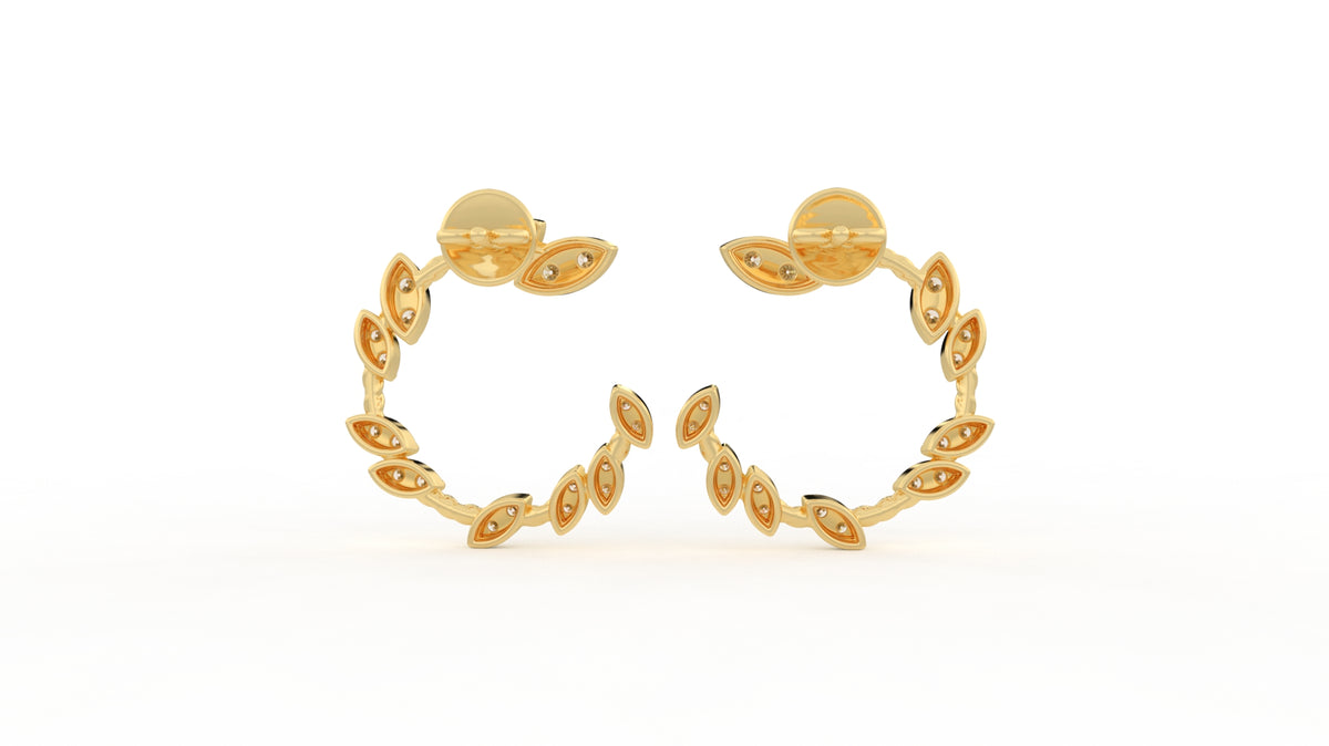 0.73 CTW Diamond Hoop Earring