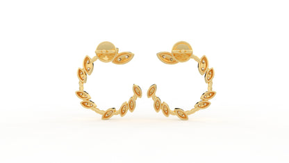 0.73 CTW Diamond Hoop Earring