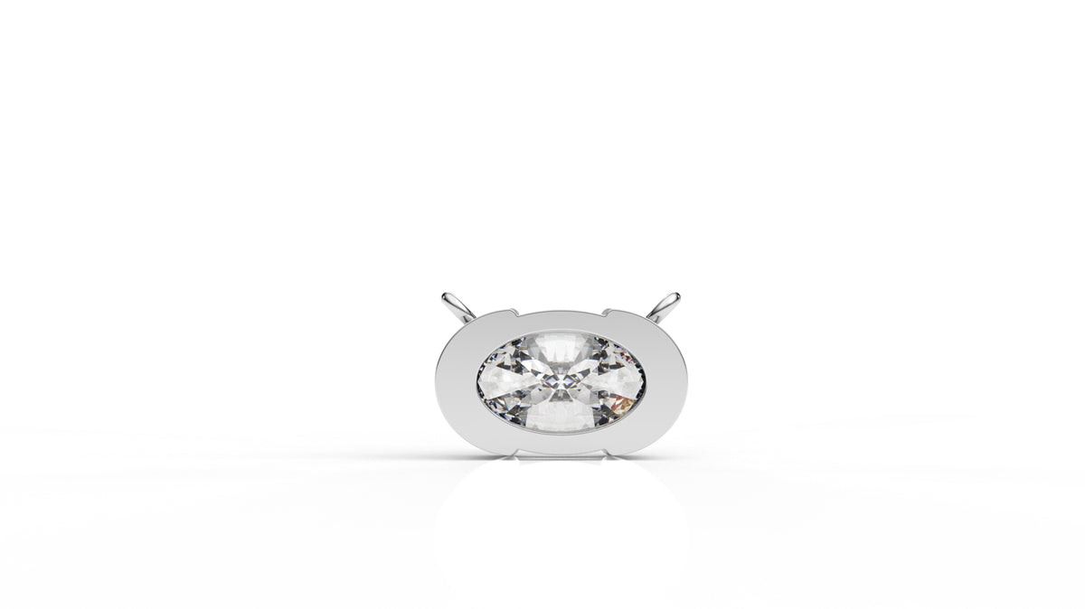 2.00 CTW Oval Diamond Solitaire Pendant