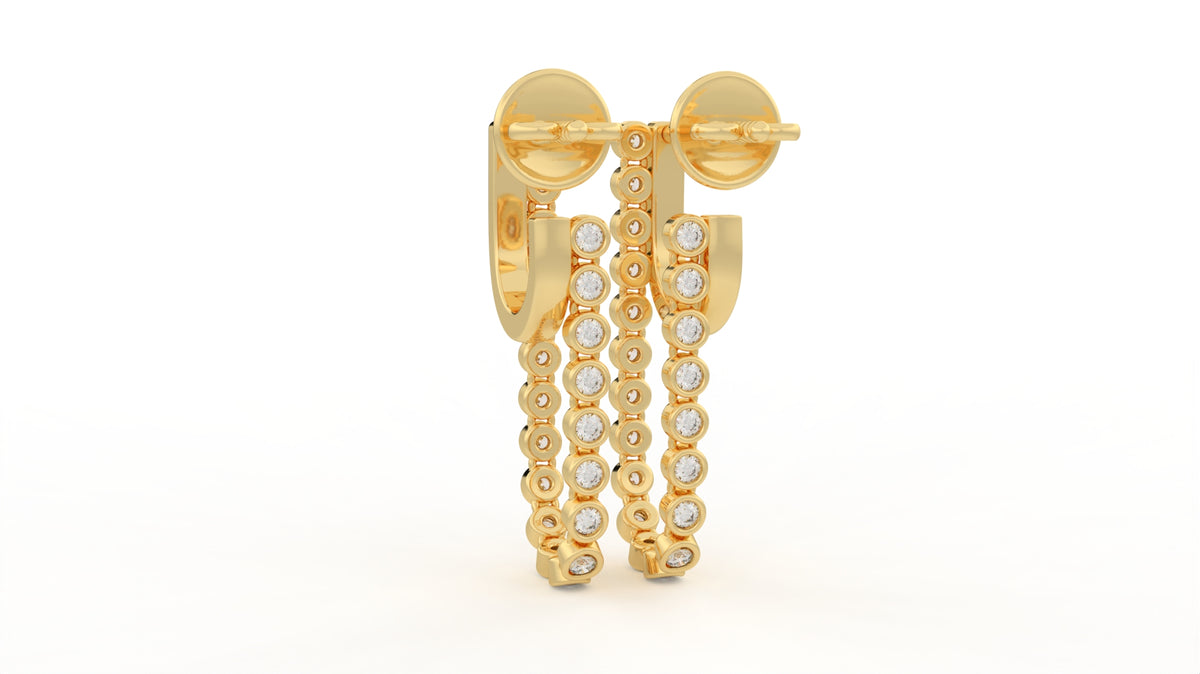 0.58 CTW Diamond Drop Earring