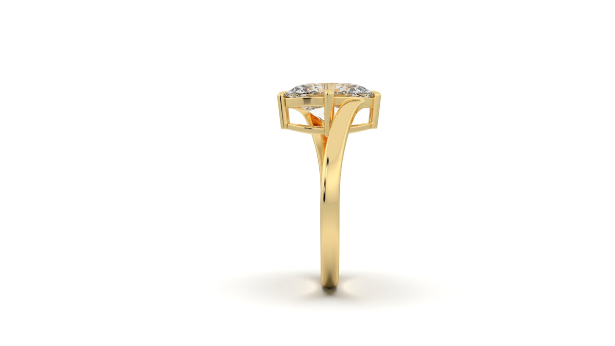 2.5 CTW Oval Diamond Solitaire Engagement Ring