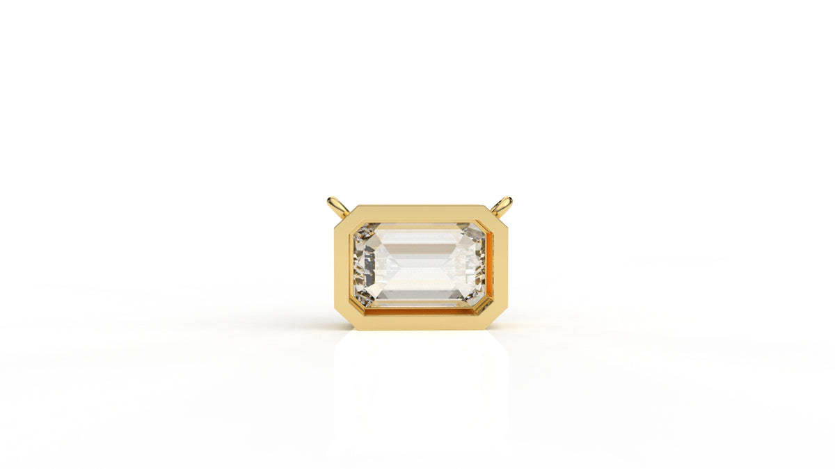 3.00 CTW Emerald Cut Diamond Solitaire Pendant