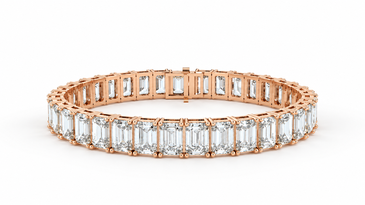 24.79 CTW Diamond Tennis Bracelet