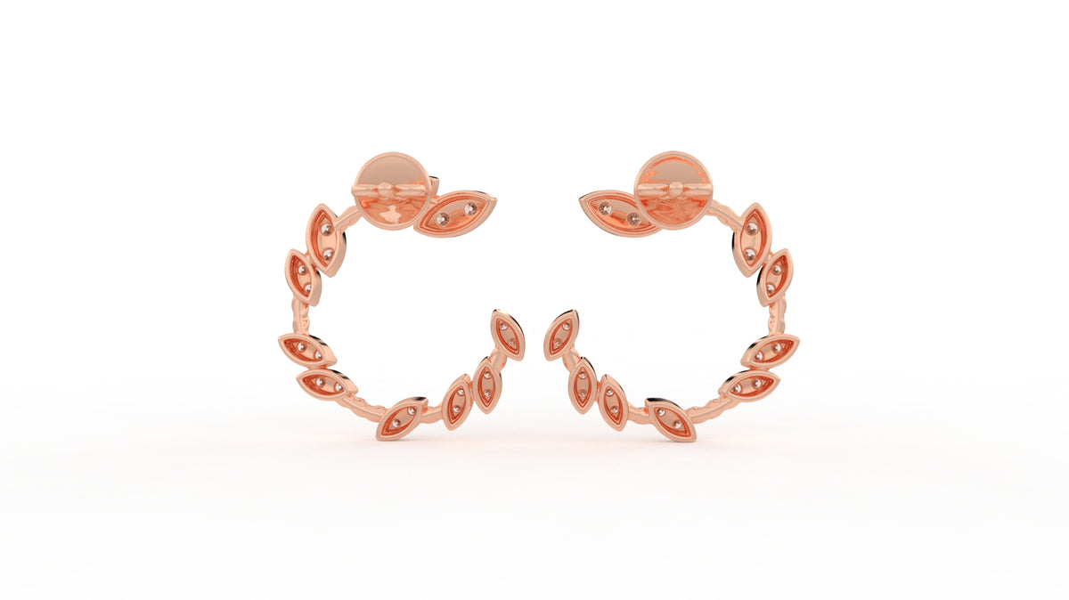 0.73 CTW Diamond Hoop Earring
