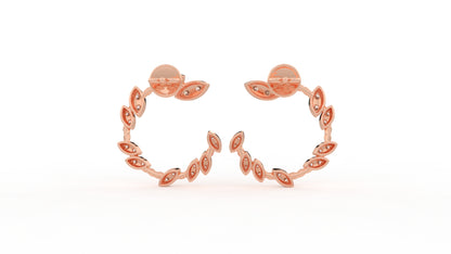 0.73 CTW Diamond Hoop Earring