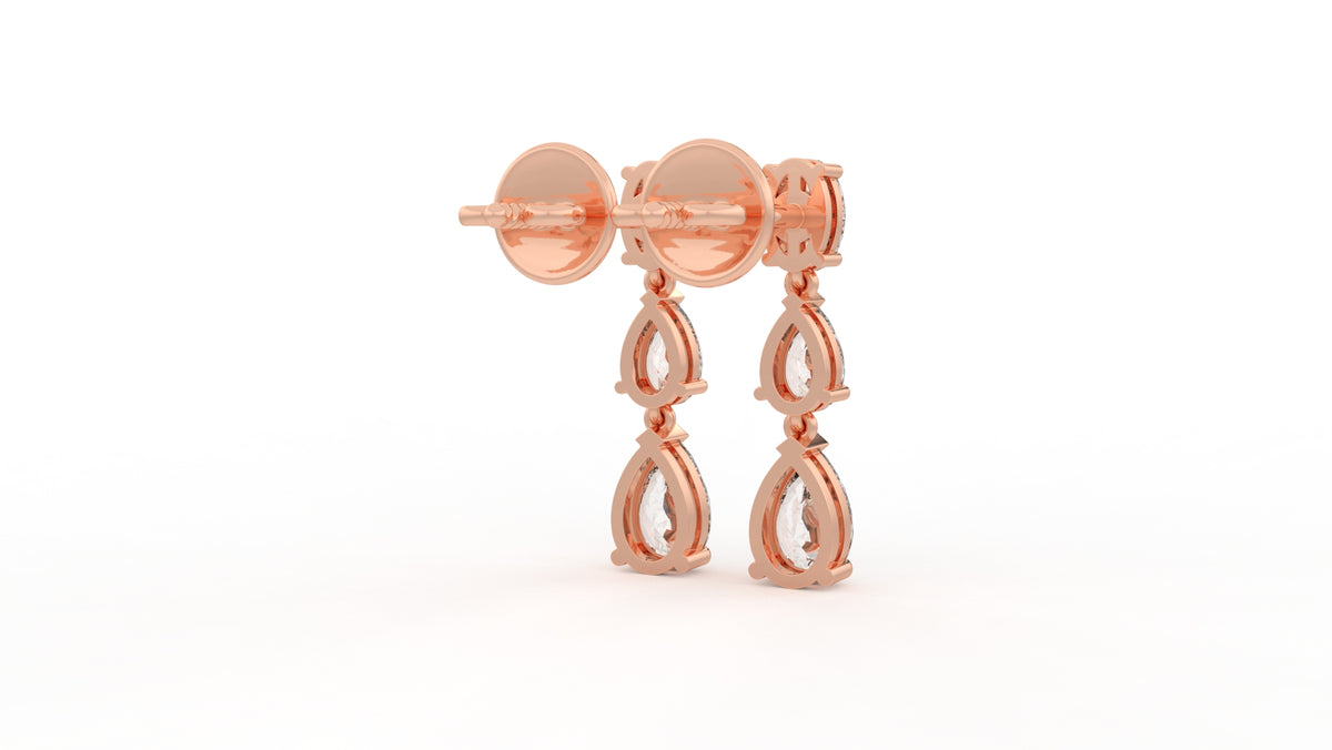 2.00 CTW Lab-Grown Diamond Drop Earrings