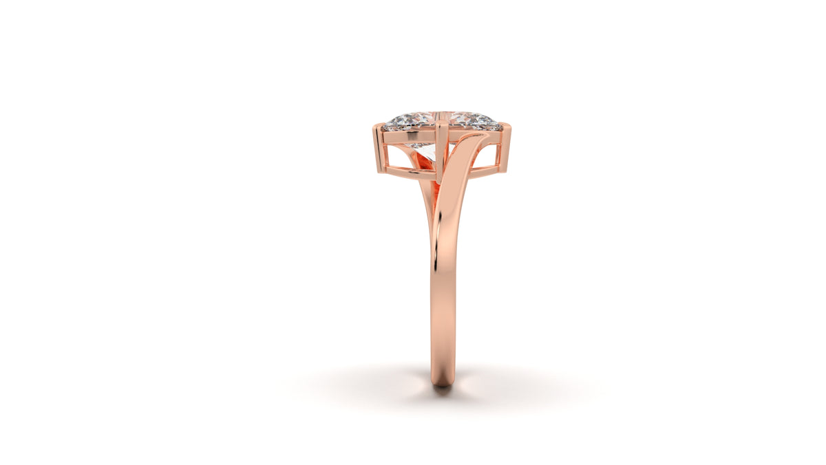 2.5 CTW Oval Diamond Solitaire Engagement Ring