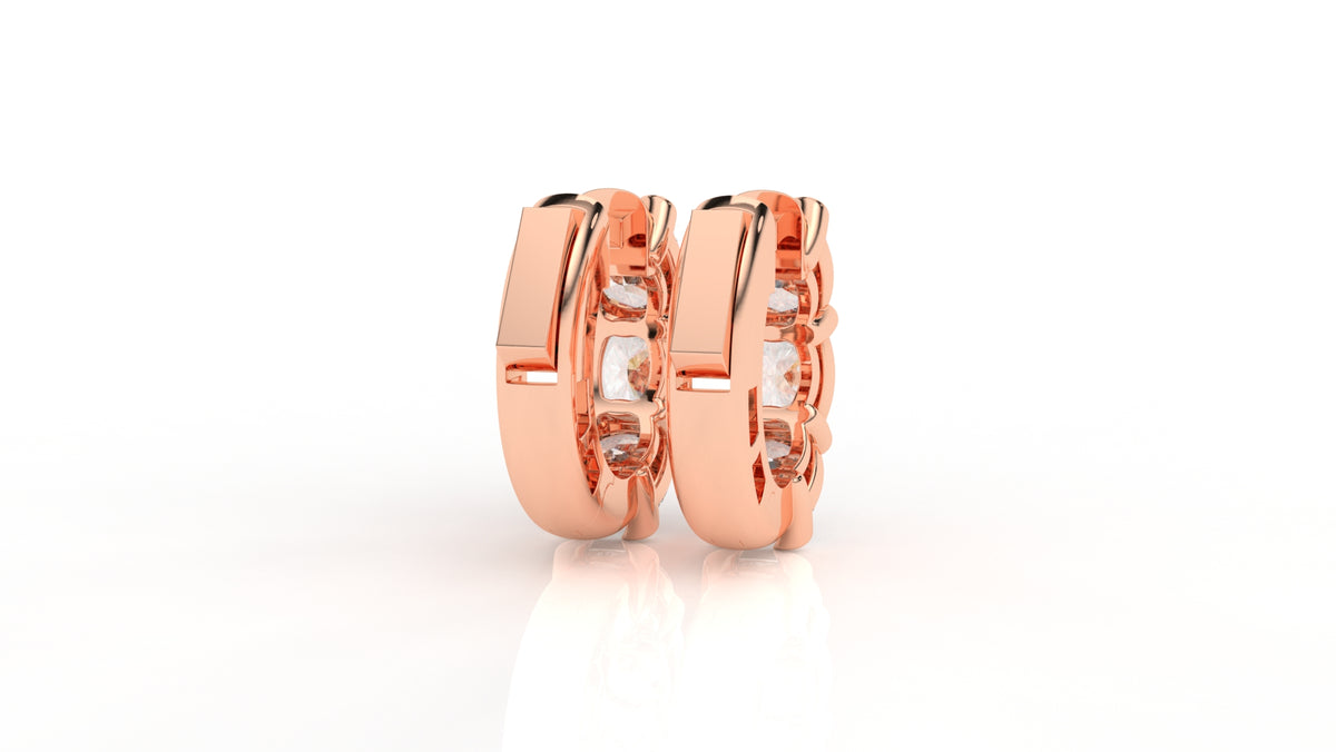 3.00 CTW Lab-Grown Diamond Hoop Earrings