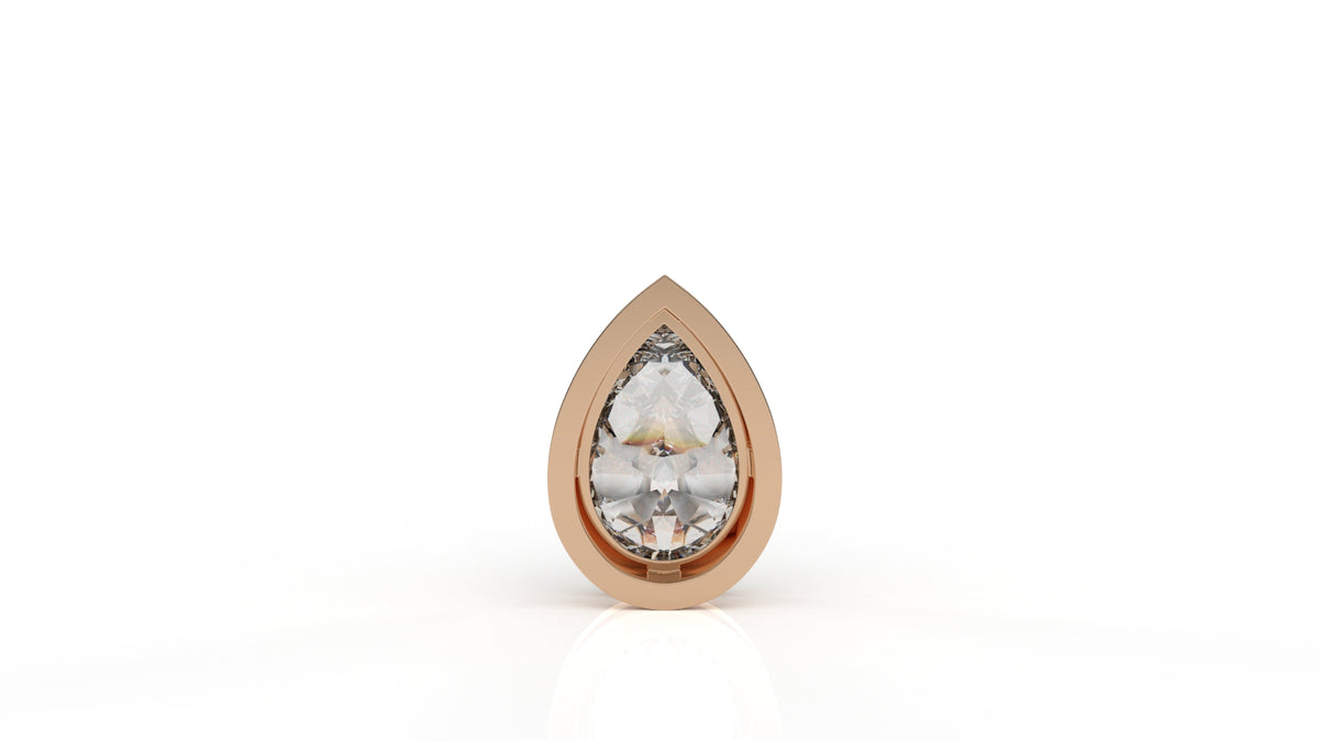 2.00 CTW Pear Shaped Diamond Solitaire Pendant